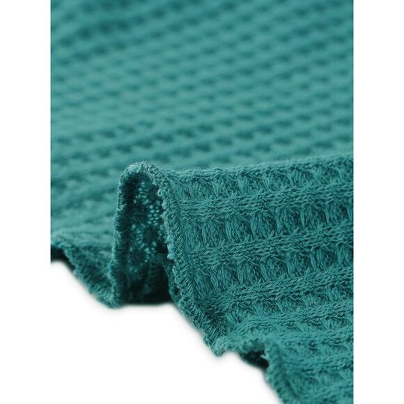 Lounge Pajamas Cami Tops with Shorts Sleepwear Knit Camisole Sets Peacock Green - Picture 5 of 5